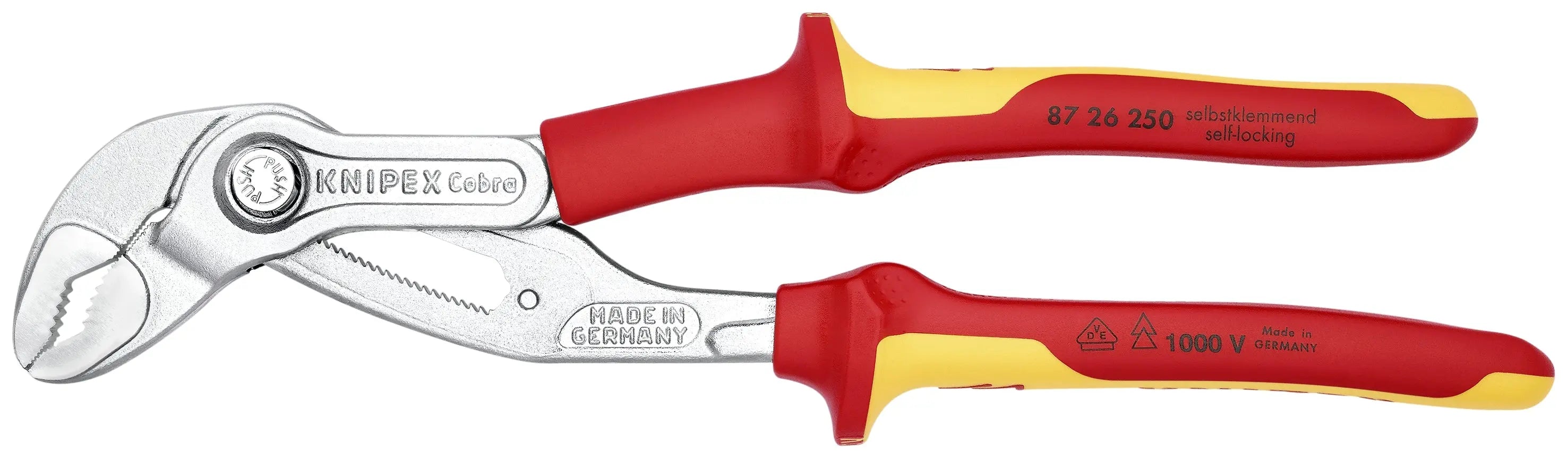 Knipex 87 26 250 KN | Cobra Pump Pliers, 1000V Insulated Knipex