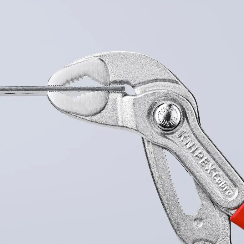 Knipex Cobra 1000V Insulated High-Tech Tethered Attachment Water Pump Plier, 10 in - KN 87 26 250 T Knipex