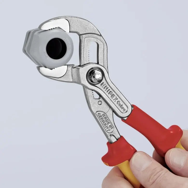 Knipex Cobra 1000V Insulated High-Tech Tethered Attachment Water Pump Plier, 10 in - KN 87 26 250 T Knipex