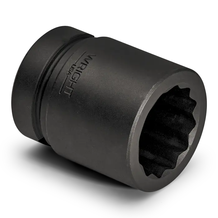 Wright Tool 1-1/2 in Drive 12-Point Standard SAE Black Oxide Impact Socket, 2-1/16 in - WT 84733 Socket Wright Tool