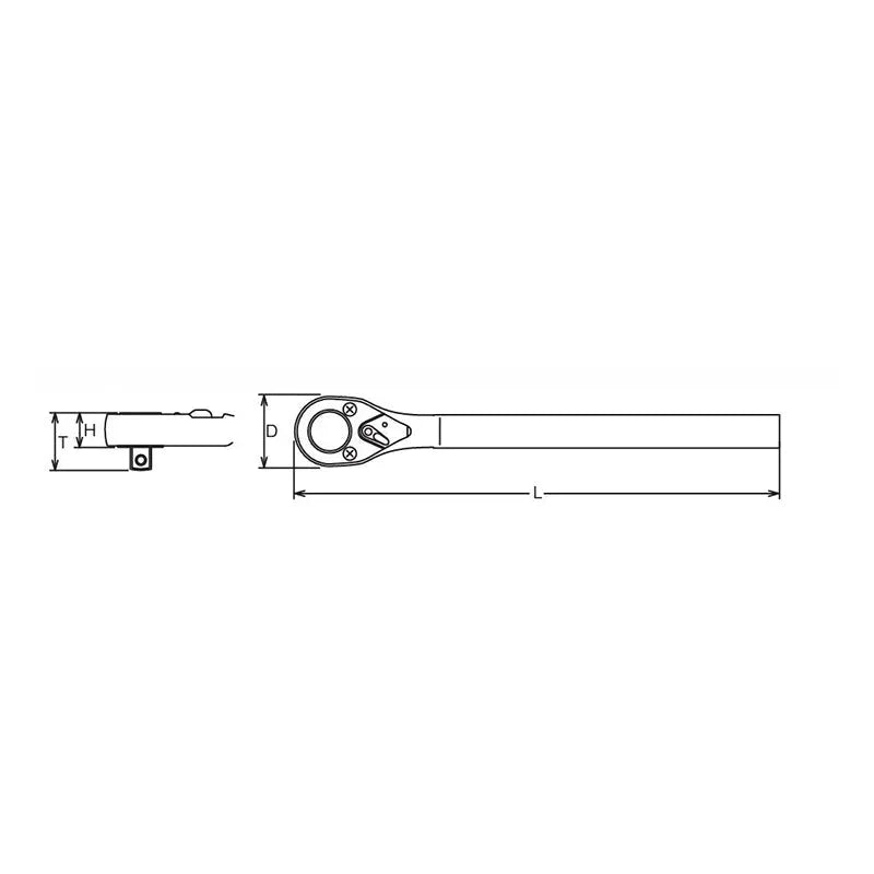 Ko-ken Tools 1 Sq. Dr. Ratchet Head Length 220mm Ko-ken Tools