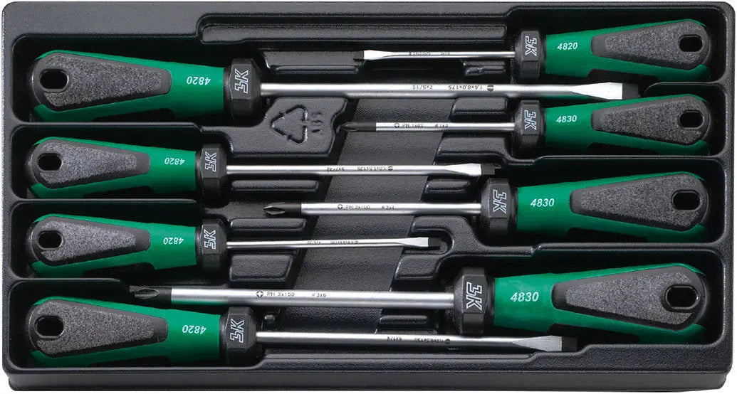 Stahlwille Set of 8 3K Drall Screwdriver - ST 96489210 Stahlwille