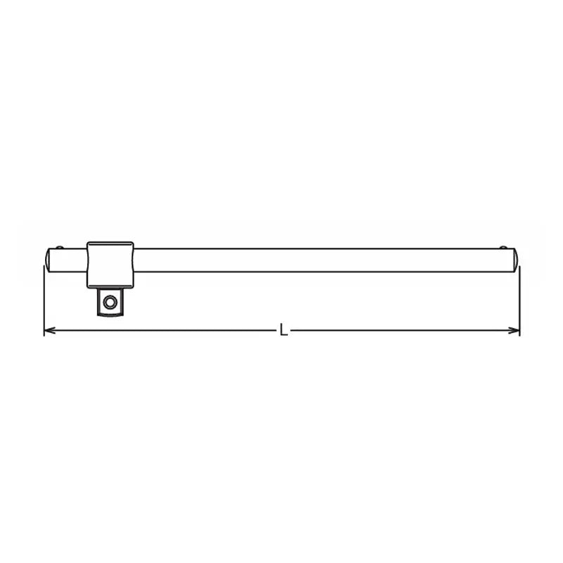 Ko-ken Tools 1 Sq. Dr. Sliding T Handle Length 700mm Ko-ken Tools