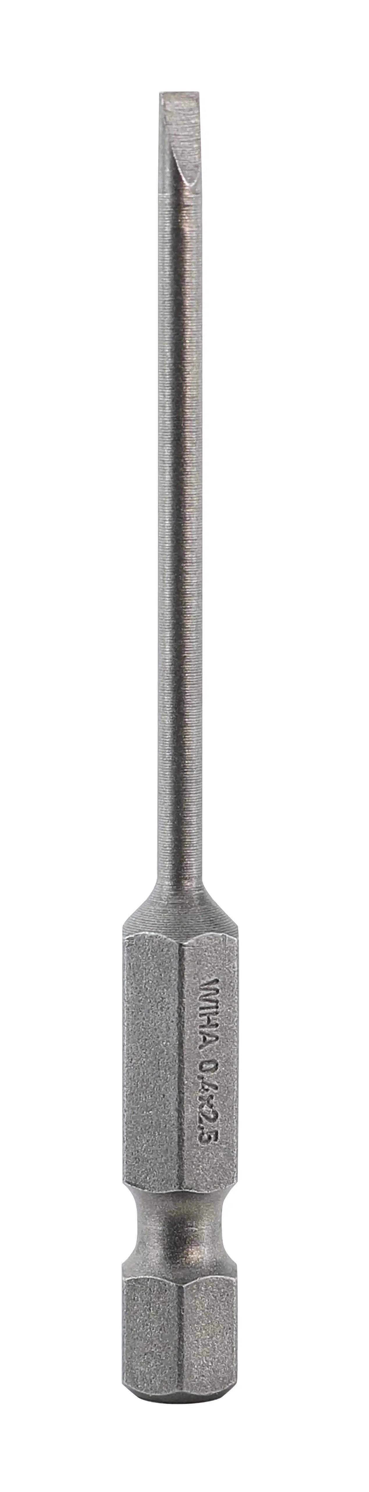 Wiha 74033, Slotted Power Bit 2.5 x 70mm Wiha
