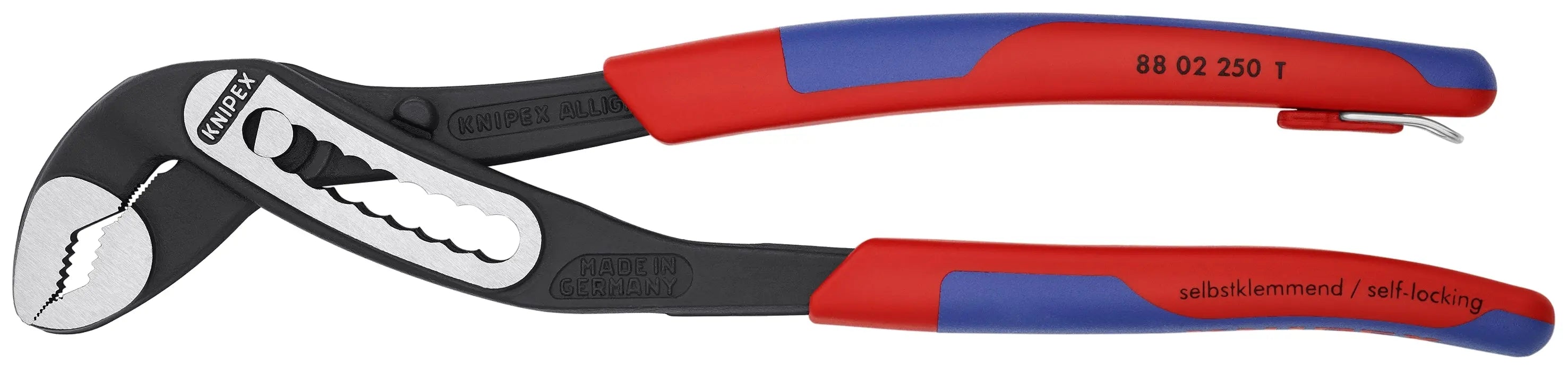Knipex 88 02 250 T BKA KN | Alligator Water Pump Pliers, Multi-Component, Tethered Attachment Knipex