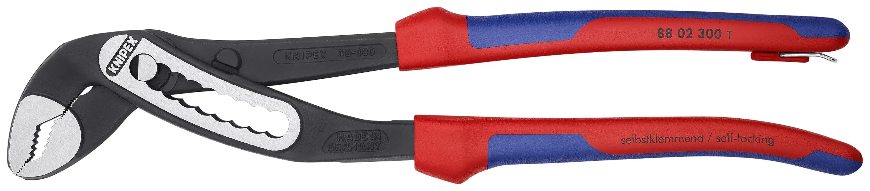Knipex 88 02 300 T BKA KN | Alligator Water Pump Pliers, Multi-Component, Tethered Attachment Knipex