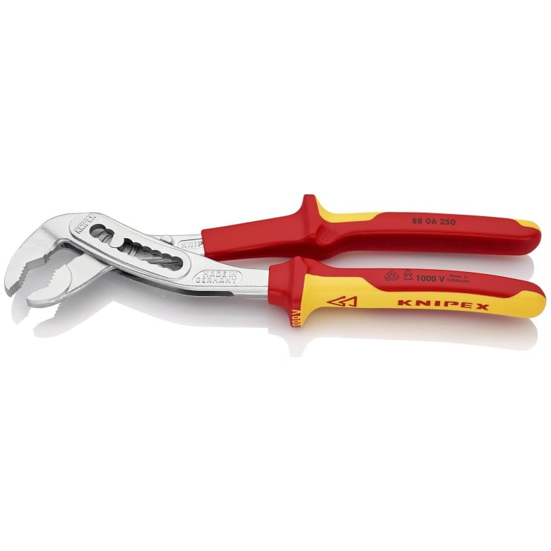 Knipex Alligator 1000V Insulated Water Pump Plier, 10 in - KN 88 06 250