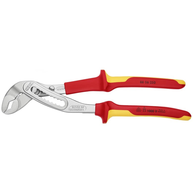 Knipex Alligator 1000V Insulated Water Pump Plier, 10 in - KN 88 06 250