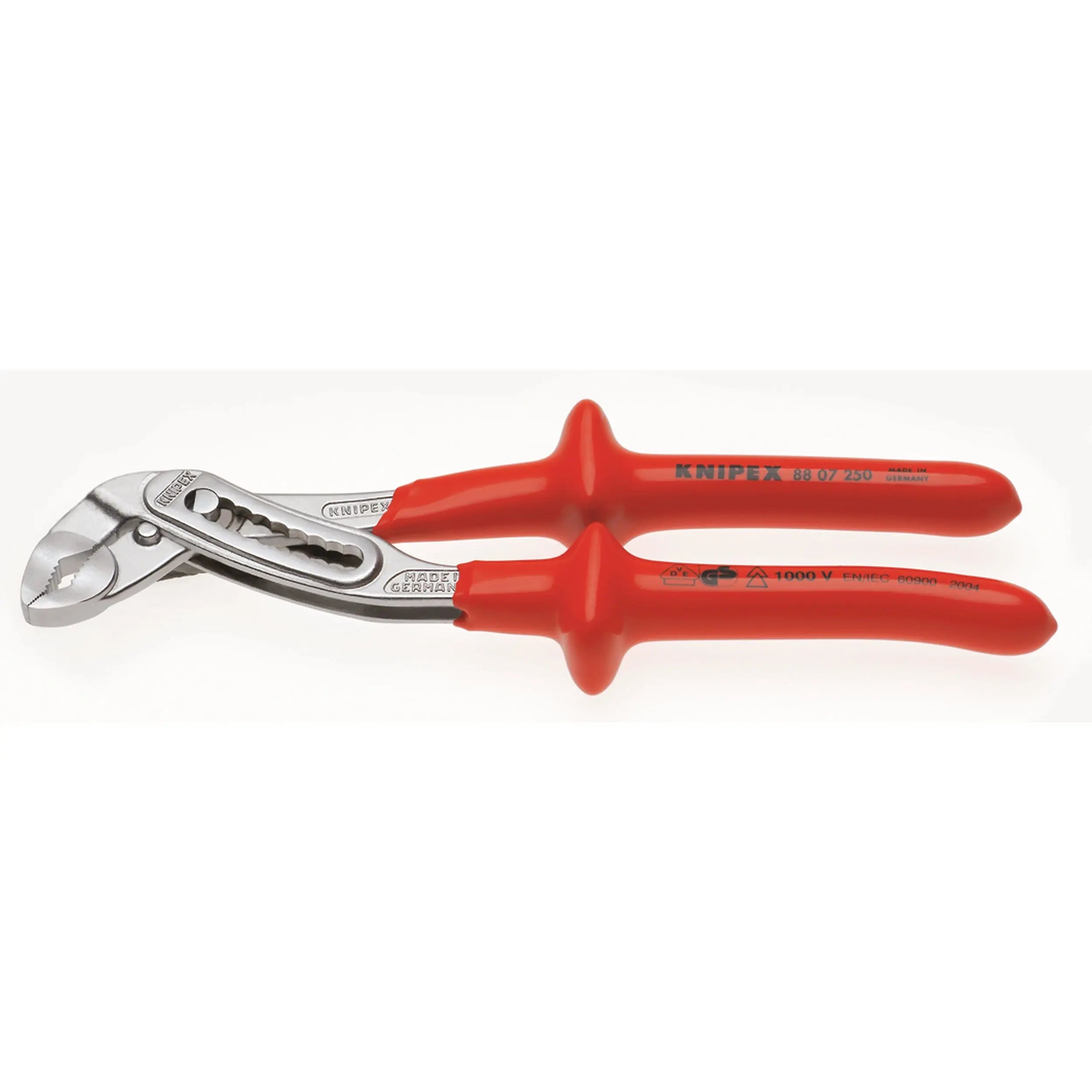 Knipex 88 07 250 KN | Alligator Water Pump Pliers, Chrome, 1000V Insulated Knipex