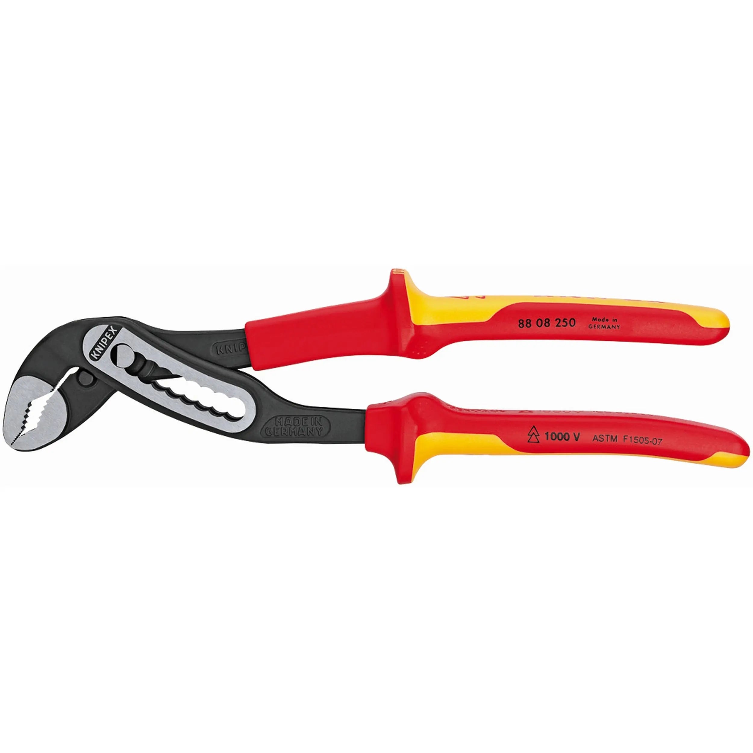 Knipex 88 08 250 US KN | Alligator Water Pump Pliers, 1000V Insulated Knipex