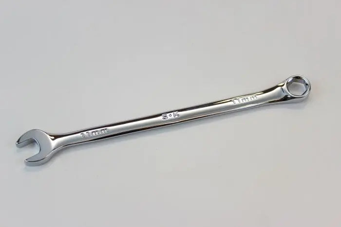 SK Tools - 11 mm 6 Point Metric Long Combination Chrome Wrench - 88711 SK Tools