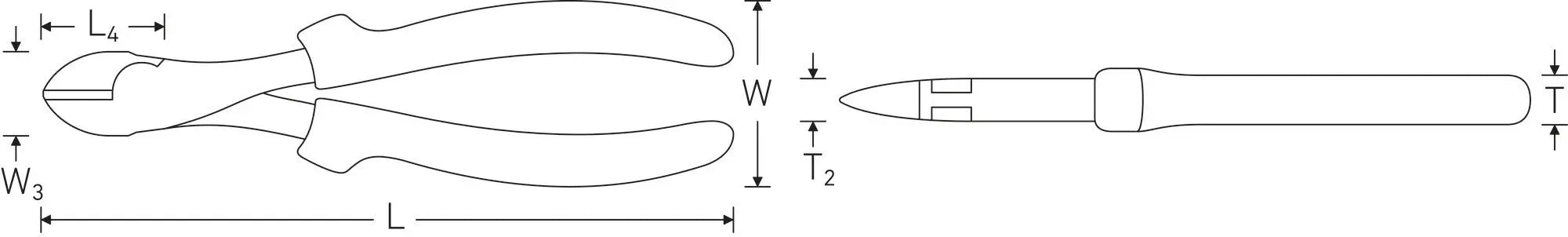 Stahlwille Heavy-Duty Side Cutter, Head Thickness 12mm - ST 67211200 Stahlwille