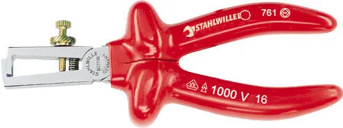 Stahlwille VDE Chrome Plated Wire Stripper, 160 x 96mm - ST 66228160 Stahlwille