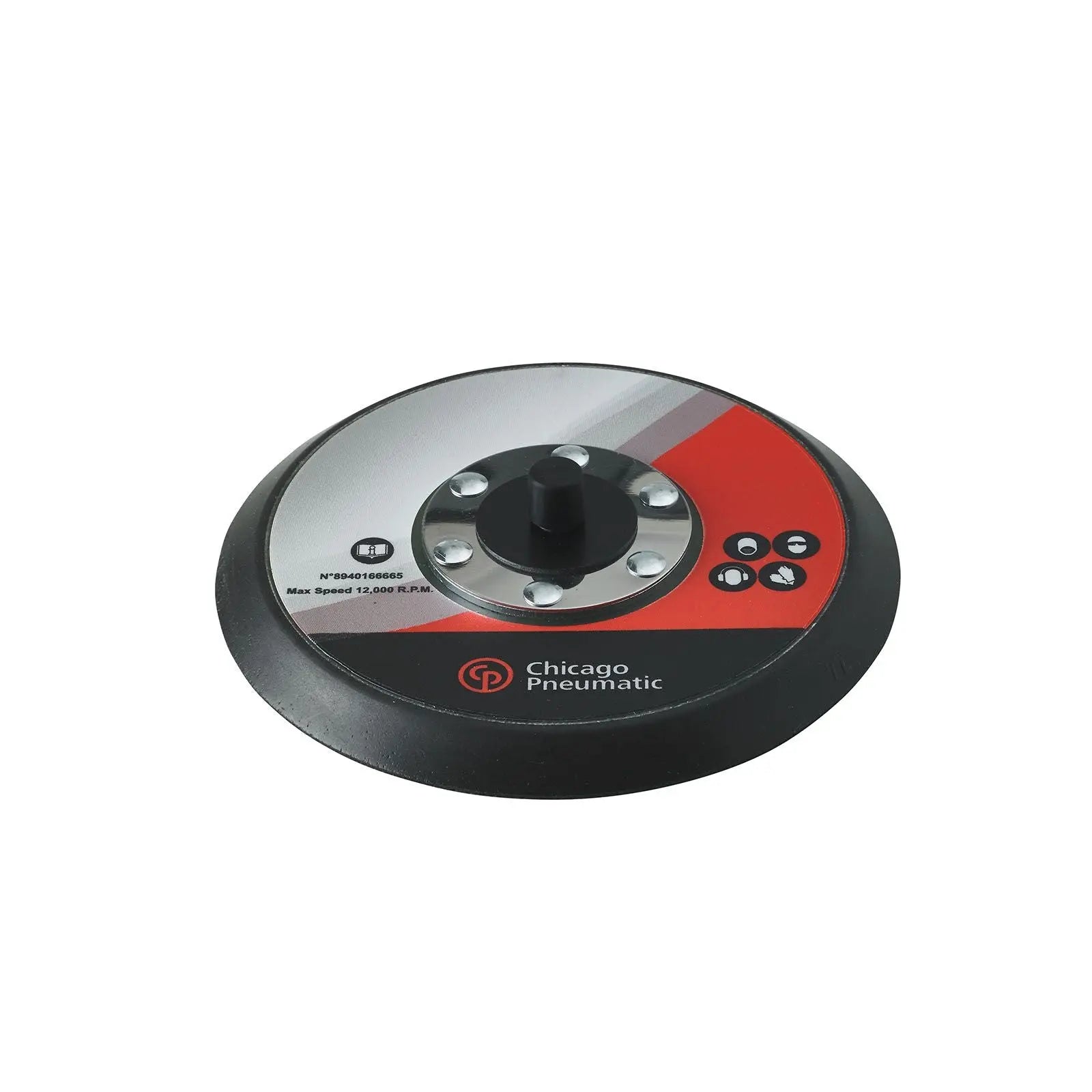 Chicago Pneumatic 5 in PSA Pad without Holes, 5/16 - 24, 121GR - CP 8940166665 Chicago Pneumatic