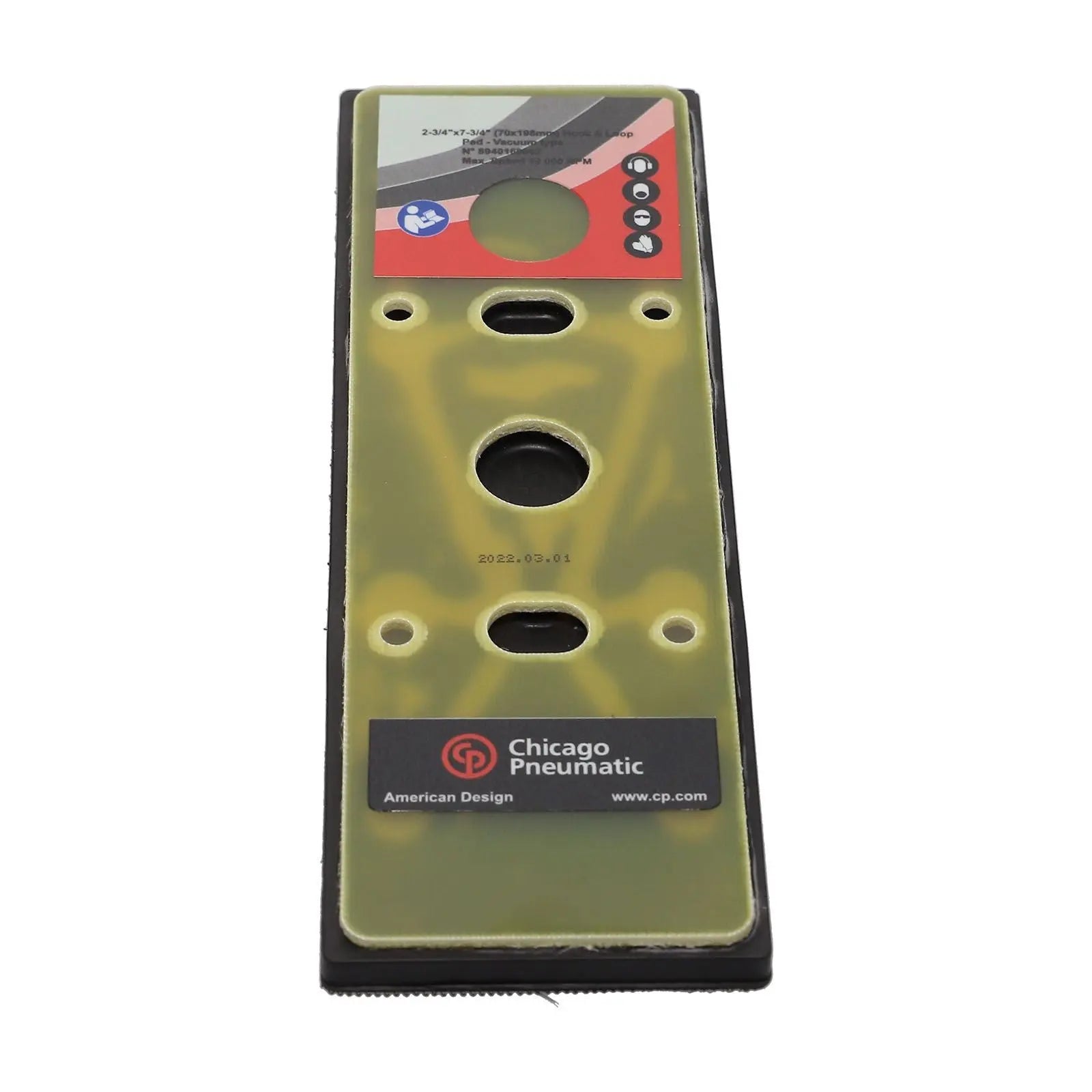 Chicago Pneumatic 70 x 198mm Vacuum Hook and Loop Pad - CP 8940169002 Chicago Pneumatic