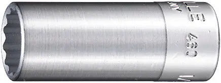 Stahlwille 3/8 in Drive Bi-Hexagon Socket, 1/2 in, Length 44mm - ST 02620032 Stahlwille