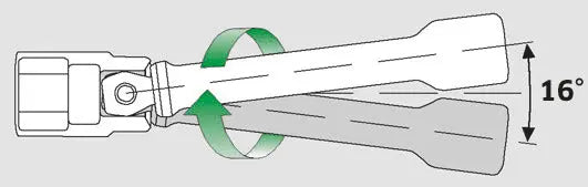 Stahlwille Wobble-Drive Extension, Size 10 - ST 11010020 Stahlwille