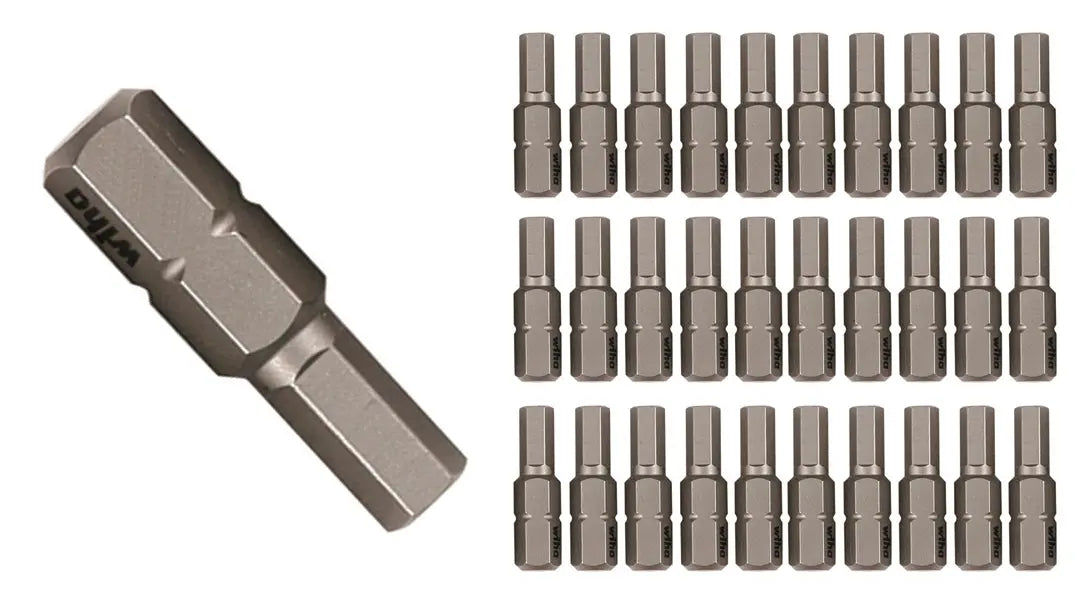 Wiha 72507, Hex Contractor Insert Bit 1/8" 30PC Wiha