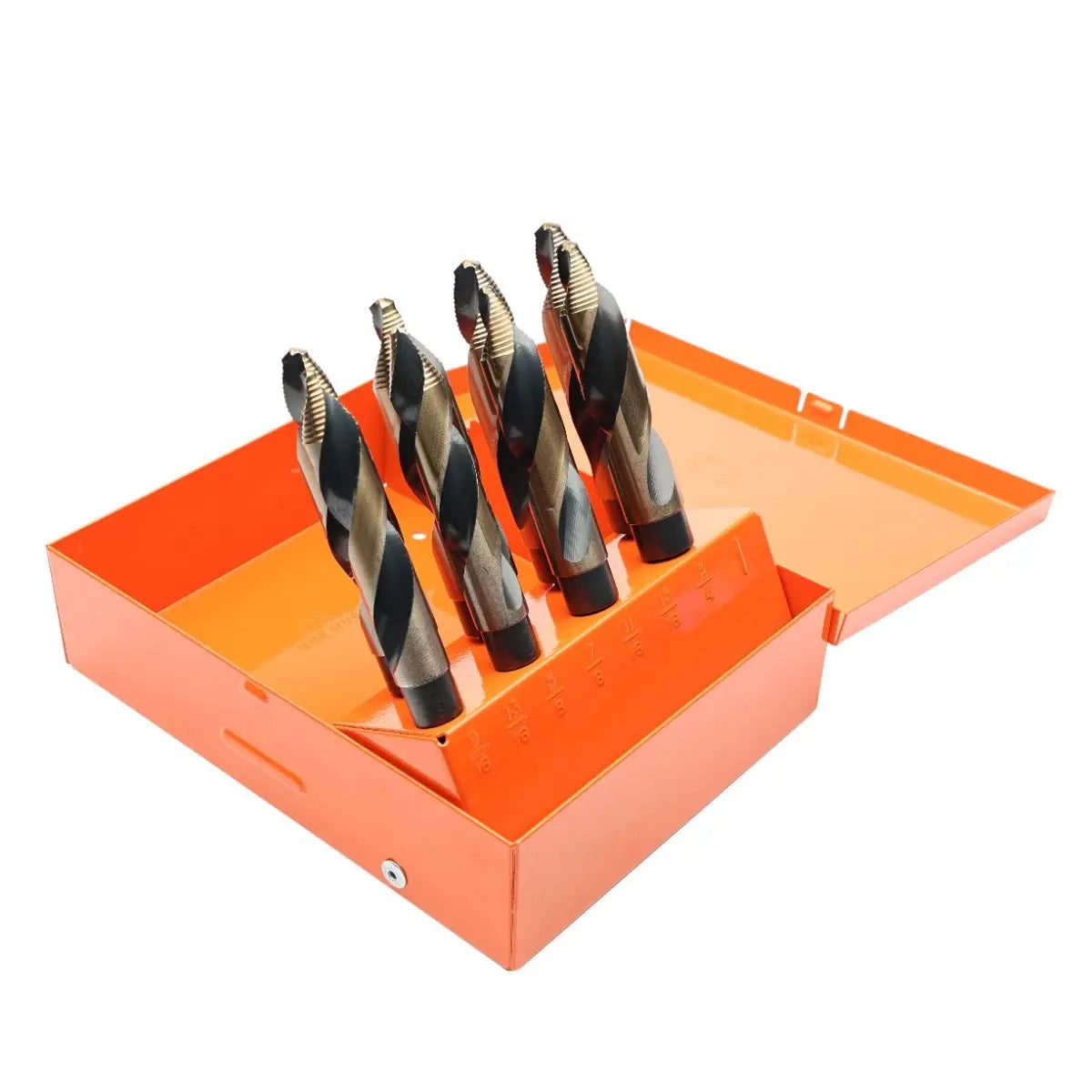 KnKut Set of 8 Step Point Drill Bit with 1/2 in Reduced Shank - 8KK12SP KnKut
