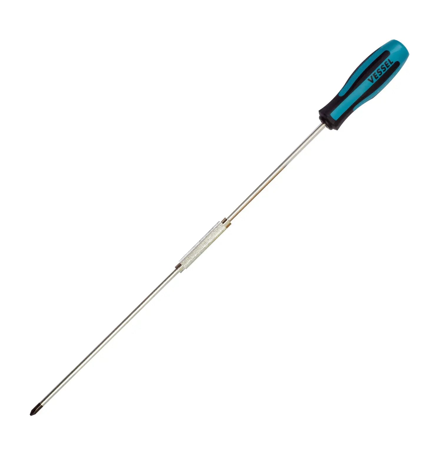 Vessel Tools Megadora Extra Long Standard Screwdriver, PH2 x 400mm - VL 900P2400 Vessel Tools