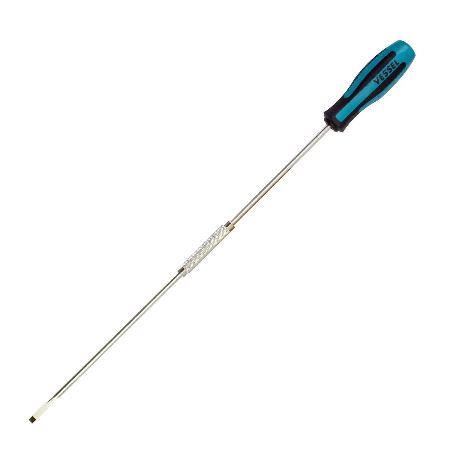 Vessel Tools Megadora Extra Long Standard Slotted Screwdriver, 6 x 400mm - VL 900S6400 Vessel Tools