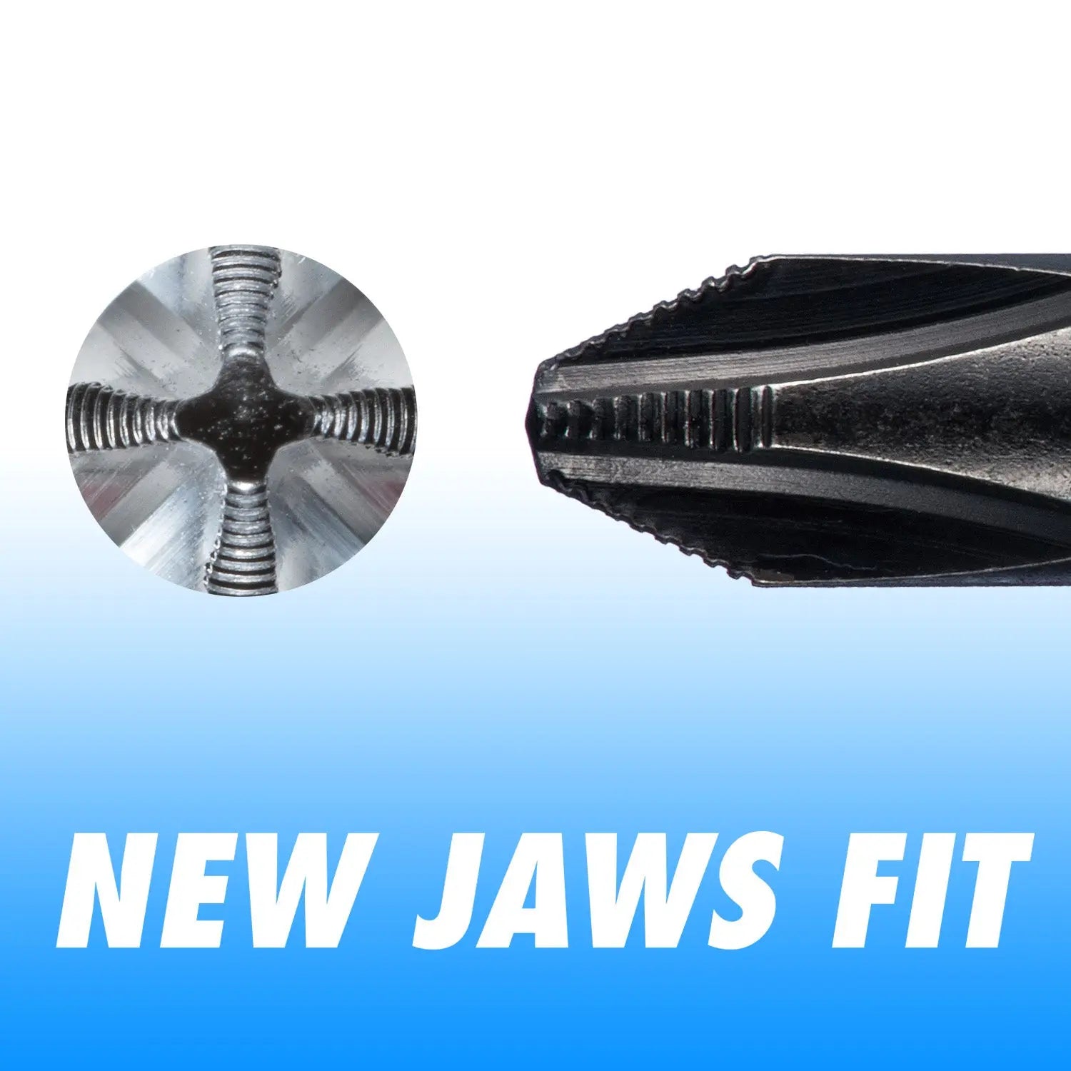 Vessel Tools Set of 8 Megadora Jawsfit Tang-Thru Screwdriver - VL 9308EVA Vessel Tools