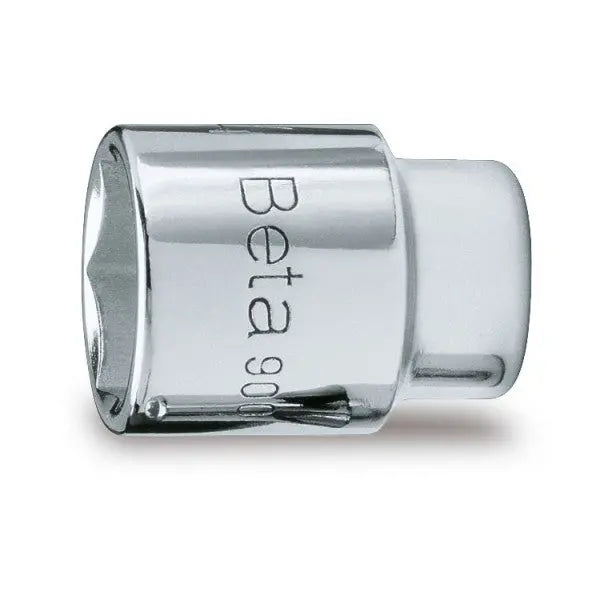 Beta Tools (Article# 900 14) 14mm Hexagon Hand Socket, 6 Point 1/4 in Drive, Chrome-Plated - BT 9000140 Beta Tools