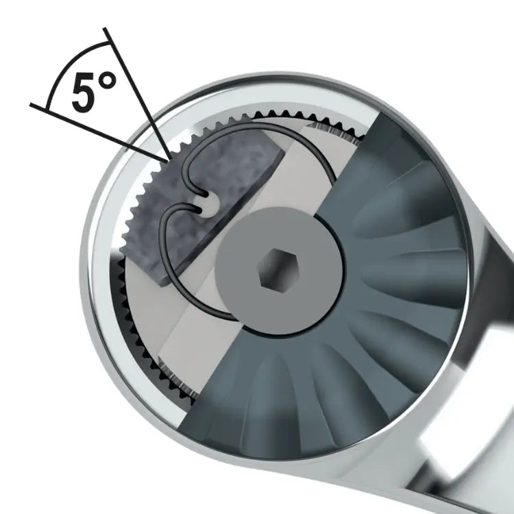 Beta Tools (Article# 900/55Z) 1/4 in Male Square Drive Chromium-Plated Reversible Ratchet with 72-Tooth Mechanism - BT 009000882 