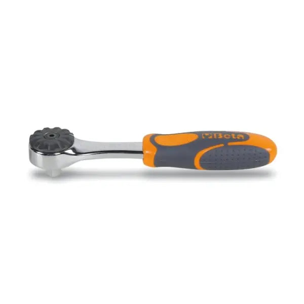 Beta Tools (Article# 900/55Z) 1/4 in Male Square Drive Chromium-Plated Reversible Ratchet with 72-Tooth Mechanism - BT 009000882 