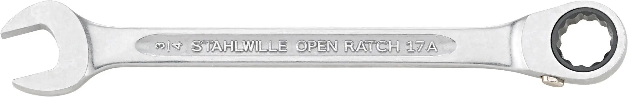 Stahlwille 15 deg Ratchet Combination Wrench, 1/2 in, Length 182mm - ST 41473232 Stahlwille
