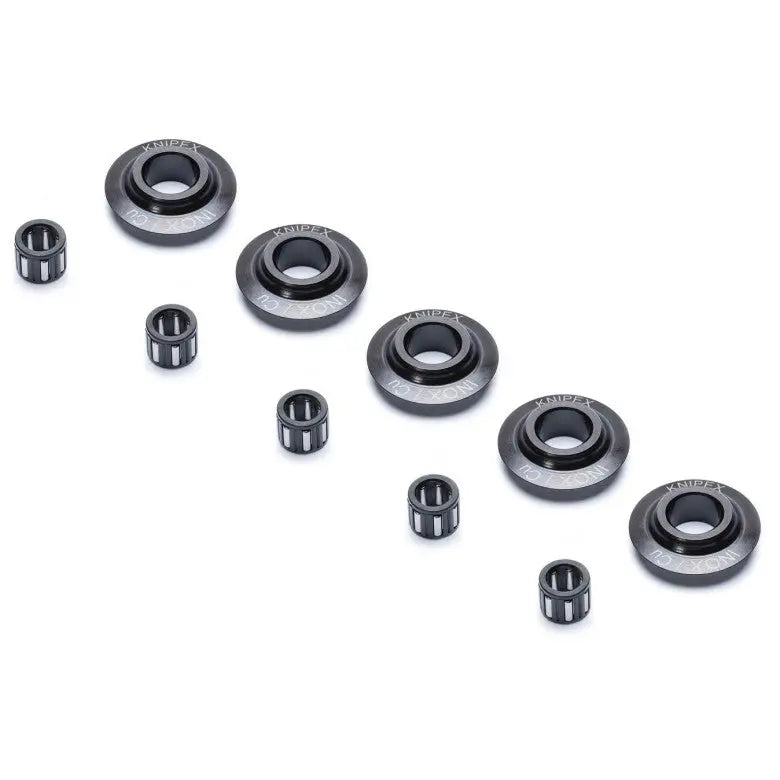 Knipex Set of 5 Replacement Cutting Wheel and Needle Bearing for Pipe Cutter 90 31 01 SBA, 90 31 02 SBA and 90 31 03 BKA - KN 90 39 02 V03 Knipex