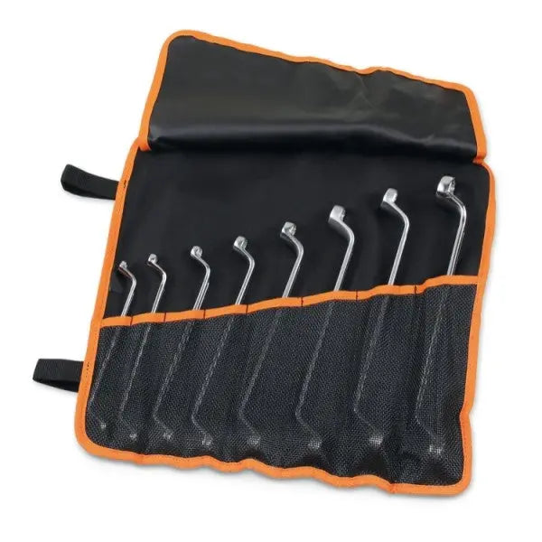 Beta Tools (Article# 90/B8N) Set of 8 Double End, Deep Offset Box Wrench in Tool Roll - BT 900156 Beta Tools