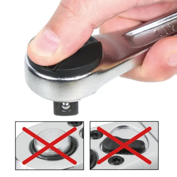 Beta Tools (Article# 910E/55) 3/8 in Male Square Drive Reversible Ratchet - BT 009101255 