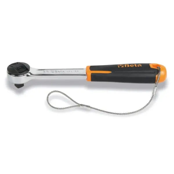 Beta Tools (Article# 910HS/55) 3/8 in Male Square Drive Reversible Ratchet with H-SAFE Anti-Fall System - BT 009104155 