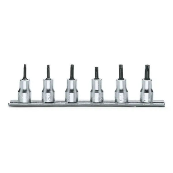 Beta Tools (Article# 910TX/SB6) Set of 6 3/8 in Socket Drivers for Torx Head Screws on Rail - BT 9100530 Beta Tools