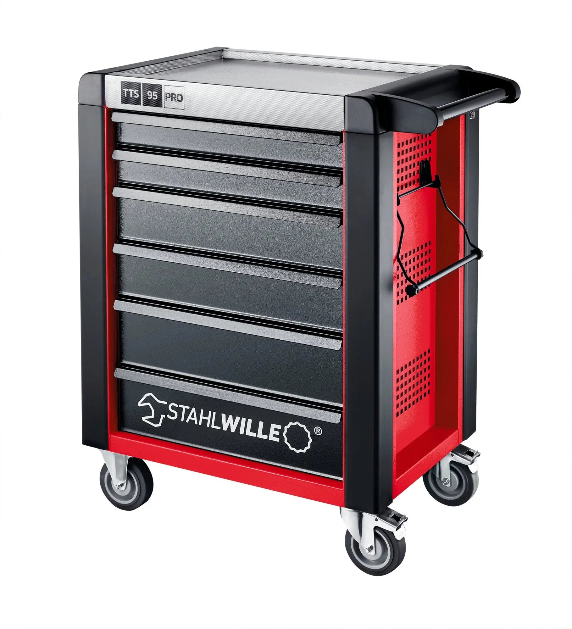 Stahlwille 6-Drawer Red and Black Tool Trolley - ST 81200162 Stahlwille