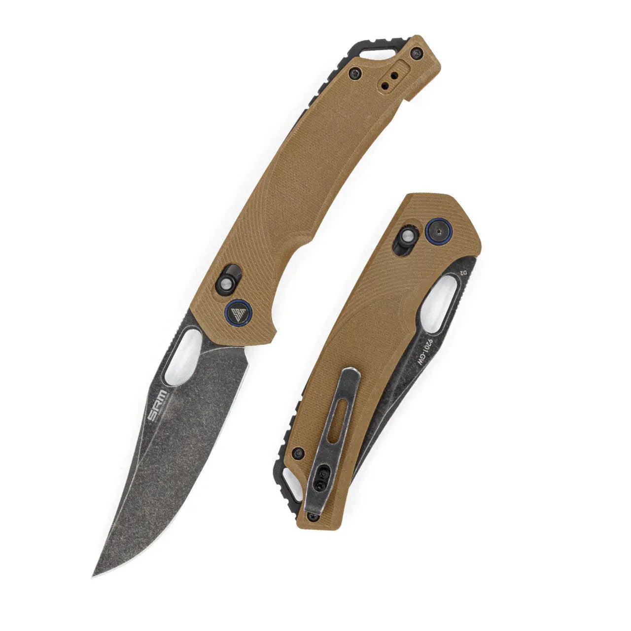 Fenix SRM G10 Tan Ambi Lock Knife with Black Blade - F SRM-9201-GW Fenix