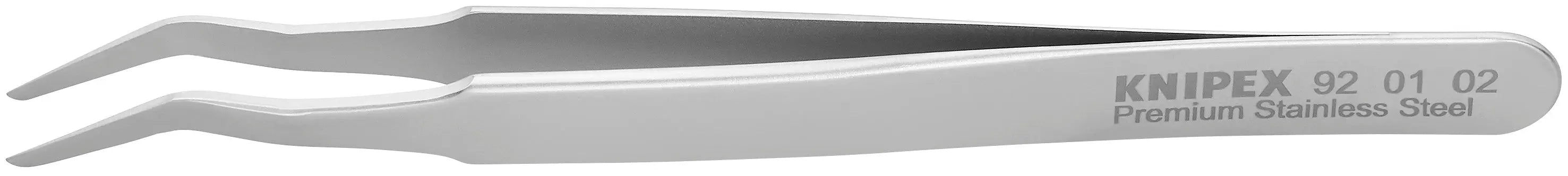 Knipex 92 01 02 KN | Premium Stainless Steel Positioning Tweezers, 35 degree Angled, SMD Knipex