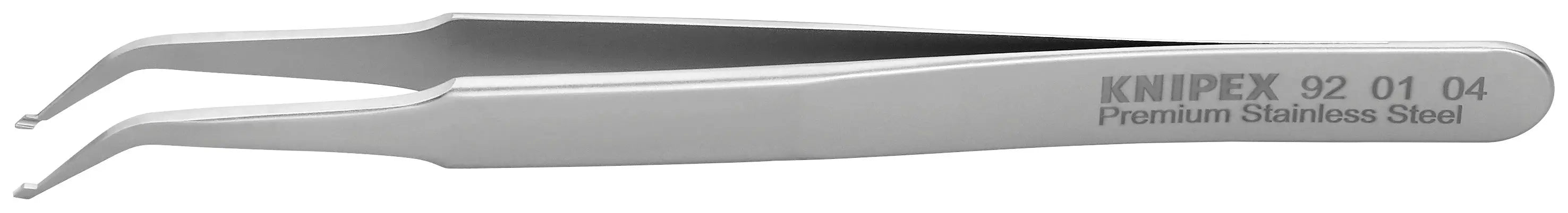 Knipex 92 01 04 KN | Premium Stainless Steel Positioning Tweezers, 45 degree Angled, SMD Knipex