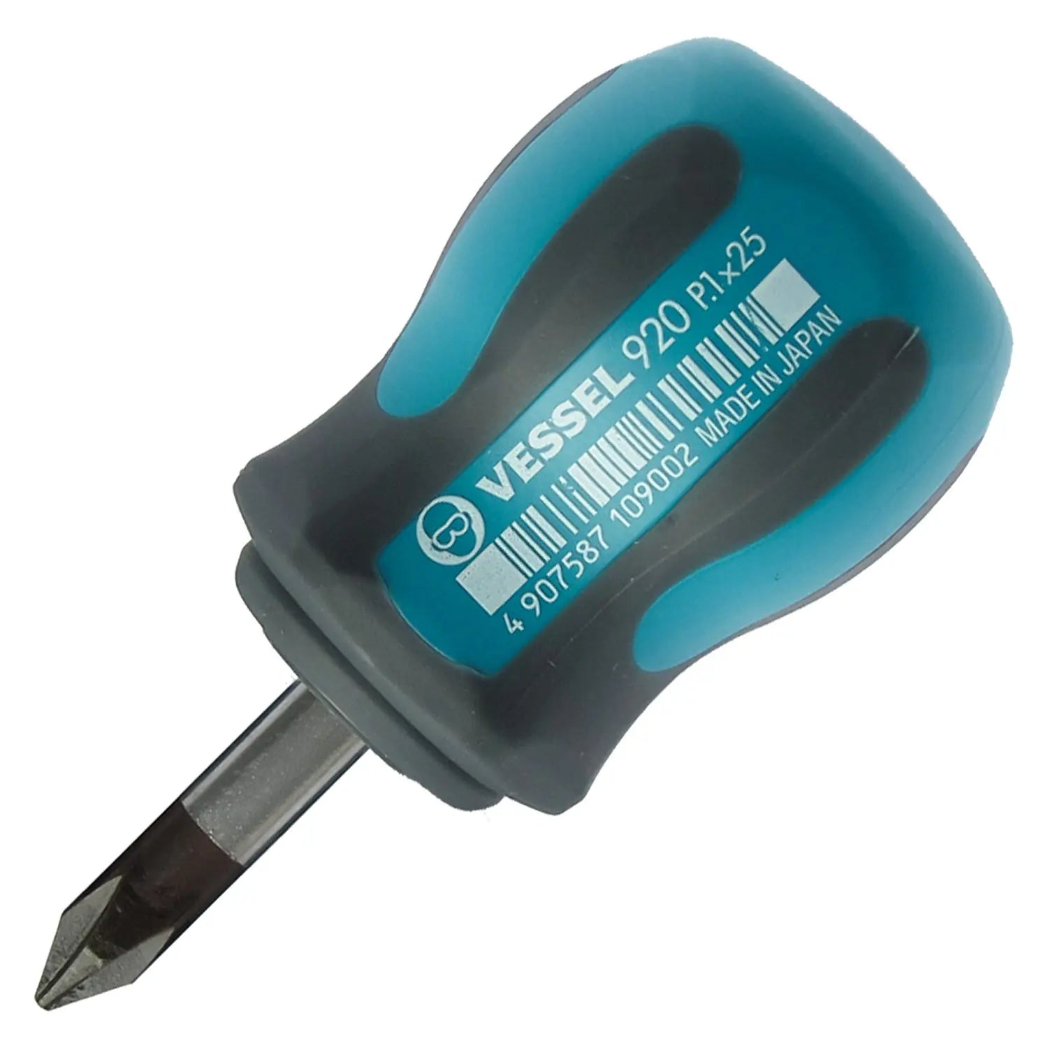Vessel Tools Megadora Stubby Screwdriver, PH1 x 25mm - VL 920P125 Vessel Tools