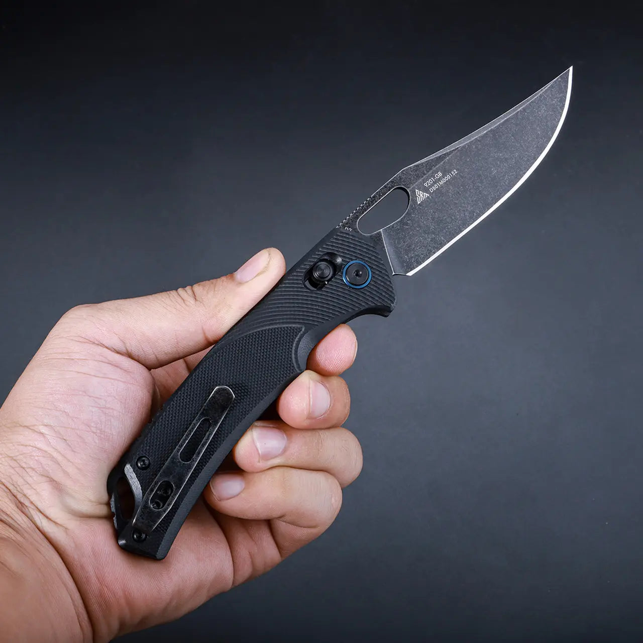 Fenix SRM G10 Black Ambi Lock Knife with Black Blade, Length 205.5mm - F SRM-9201-GB Fenix