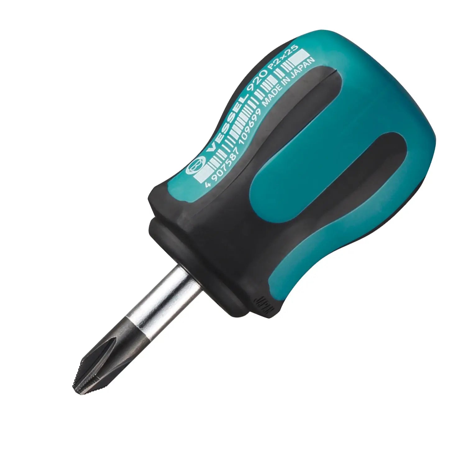Vessel Tools Megadora Stubby Screwdriver, PH2 x 25mm - VL 920P225 Vessel Tools