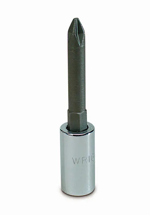 Wright Tool 1/4 in Drive Screwdriver Bit Socket with Long Length Phillips Bit, PH2 - WT 9203