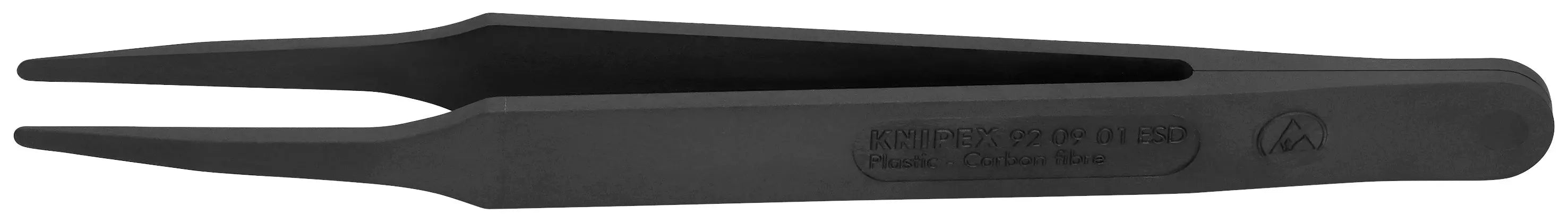Knipex 92 09 01 ESD KN | Plastic Gripping Tweezers, Blunt Tips, ESD Knipex