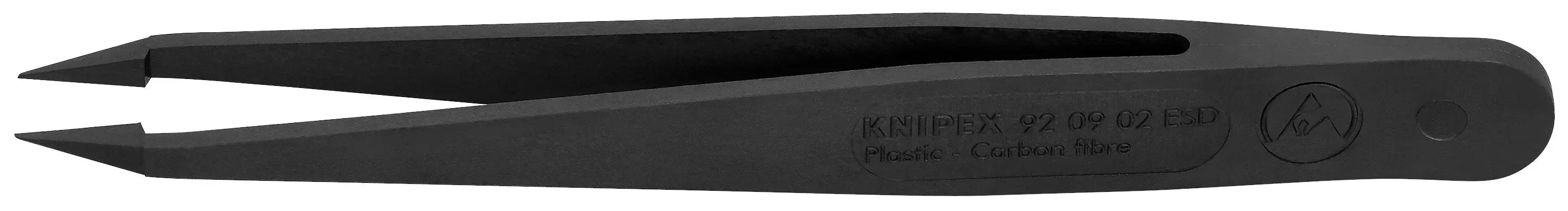 Knipex 92 09 02 ESD KN | Plastic Gripping Tweezers, Needle-Point Tips, ESD Knipex