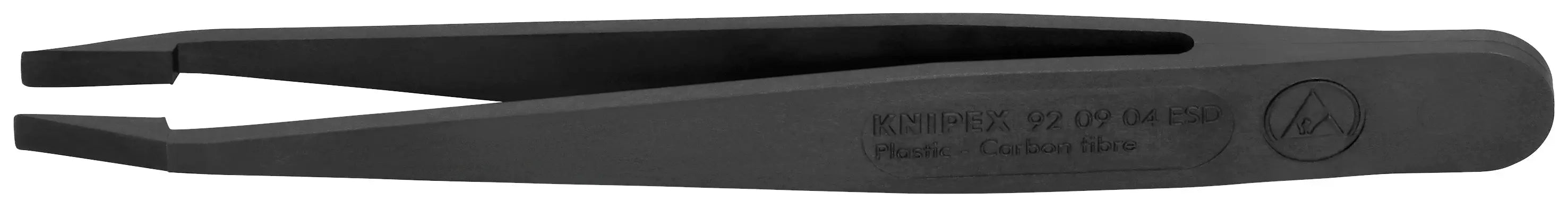 Knipex 92 09 04 ESD KN | Plastic Gripping Tweezers, Blunt Tips, ESD Knipex