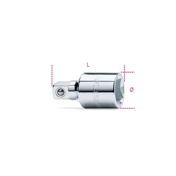 Beta Tools (Article# 920/15) Adapter, 1/2 in Female and 3/8 in Male Drives - BT 9200810 Beta Tools