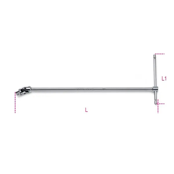 Beta Tools (Article# 920/40) 1/2 in Swivel Drive T-Handle, Chrome-Plated - BT 9200850 Beta Tools