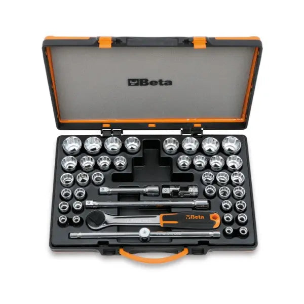 Beta Tools (Article# 920/C37) Set of 37 Bi-Hexagon Sockets and 5 Accessories - BT 009200988 
