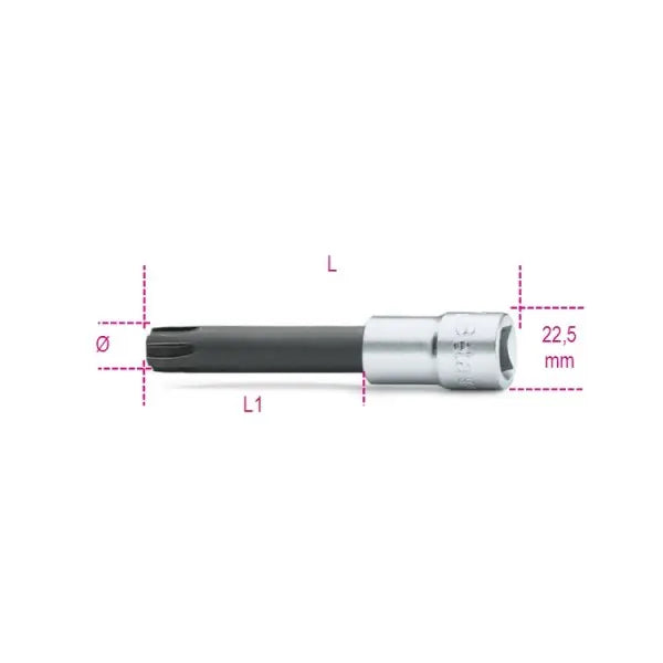 Beta Tools (Article# 920ES 16L) 16Lmm 1/2 in Drive Special Form Socket Driver, Chrome-Plated - BT 9200596 Beta Tools